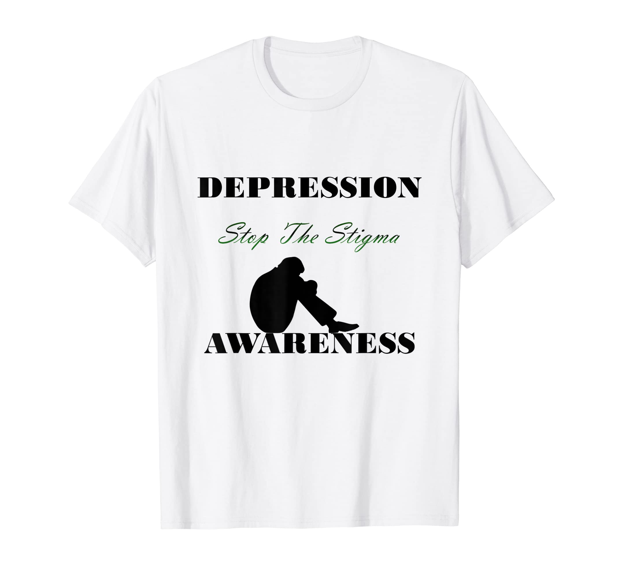 Depression Awareness Stop Stigma T-Shirt - Casual Everyday Wear Men Women - T-Shirt, Sweatshirt, Hoodie