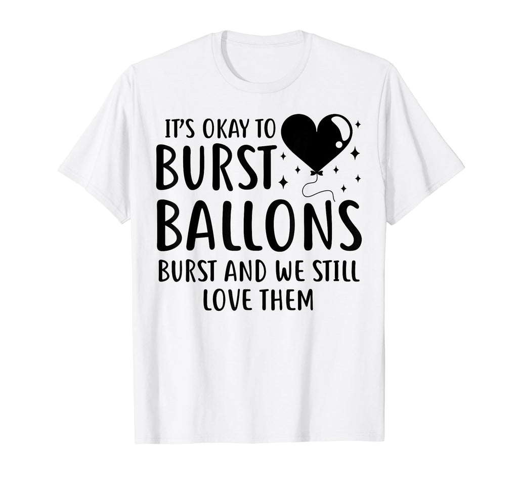 Balloons Burst Depression Mental T-Shirt - Custom Art Print Men Women - T-Shirt, Sweatshirt, Hoodie