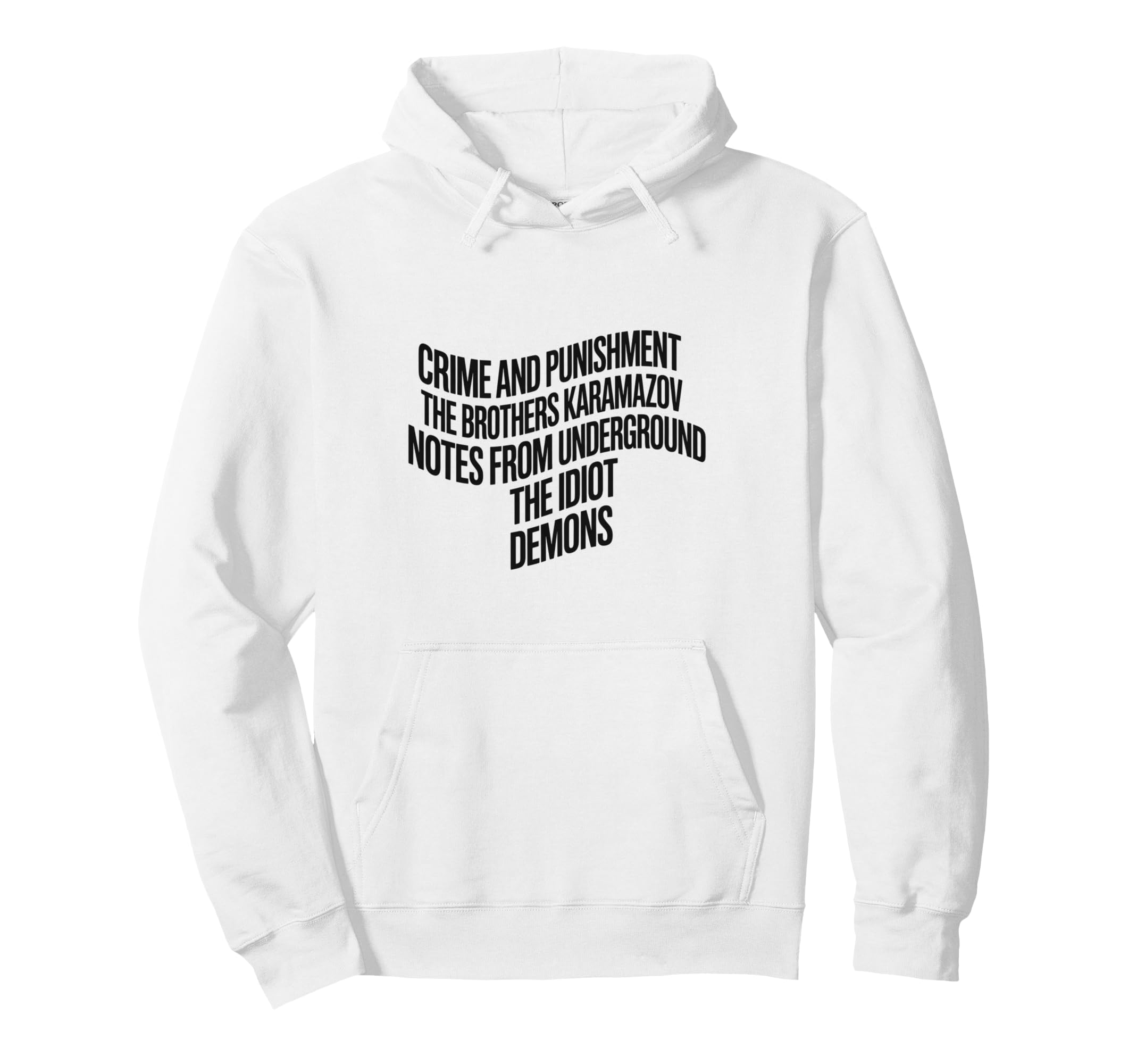 Dostoevsky Russian Literature Novels Hoodie - Minimalist Print Unisex - T-Shirt, Sweatshirt, Hoodie
