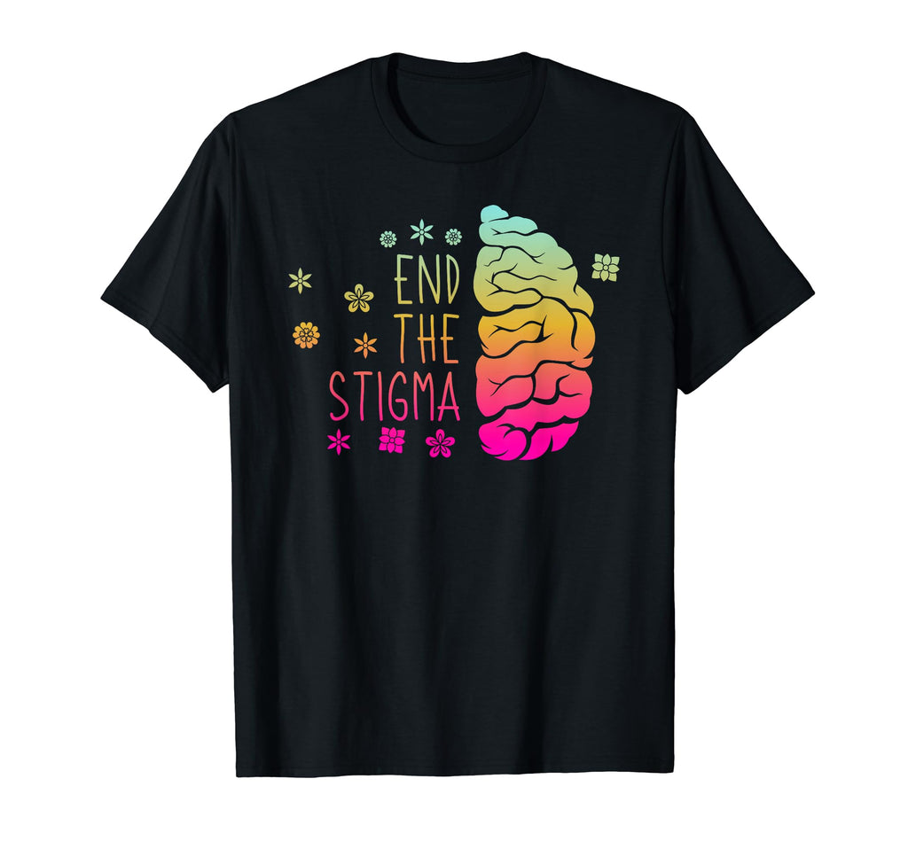 Green Ribbon Mental Health Matters End T-Shirt - Minimalist Print Unisex - T-Shirt, Sweatshirt, Hoodie