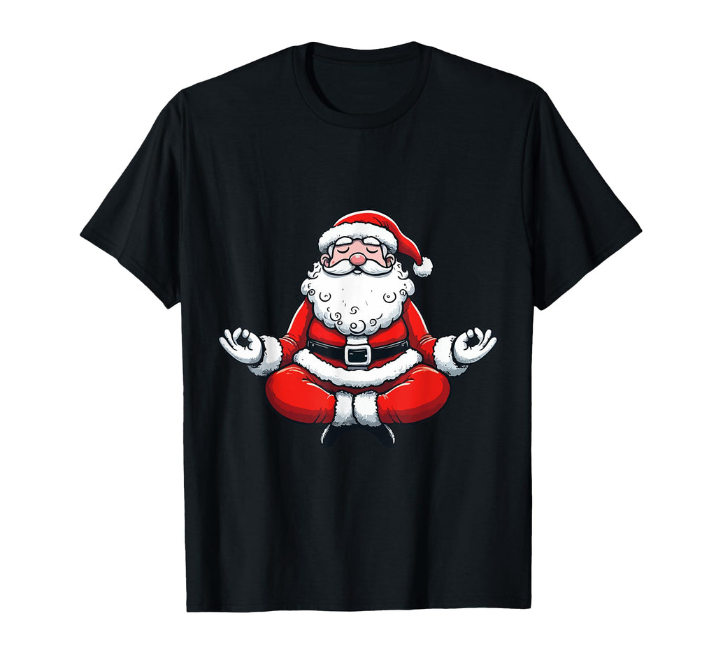 Meditation Santa Yoga Pose T-Shirt - Fun Novelty Design for Adults - T-Shirt, Sweatshirt, Hoodie