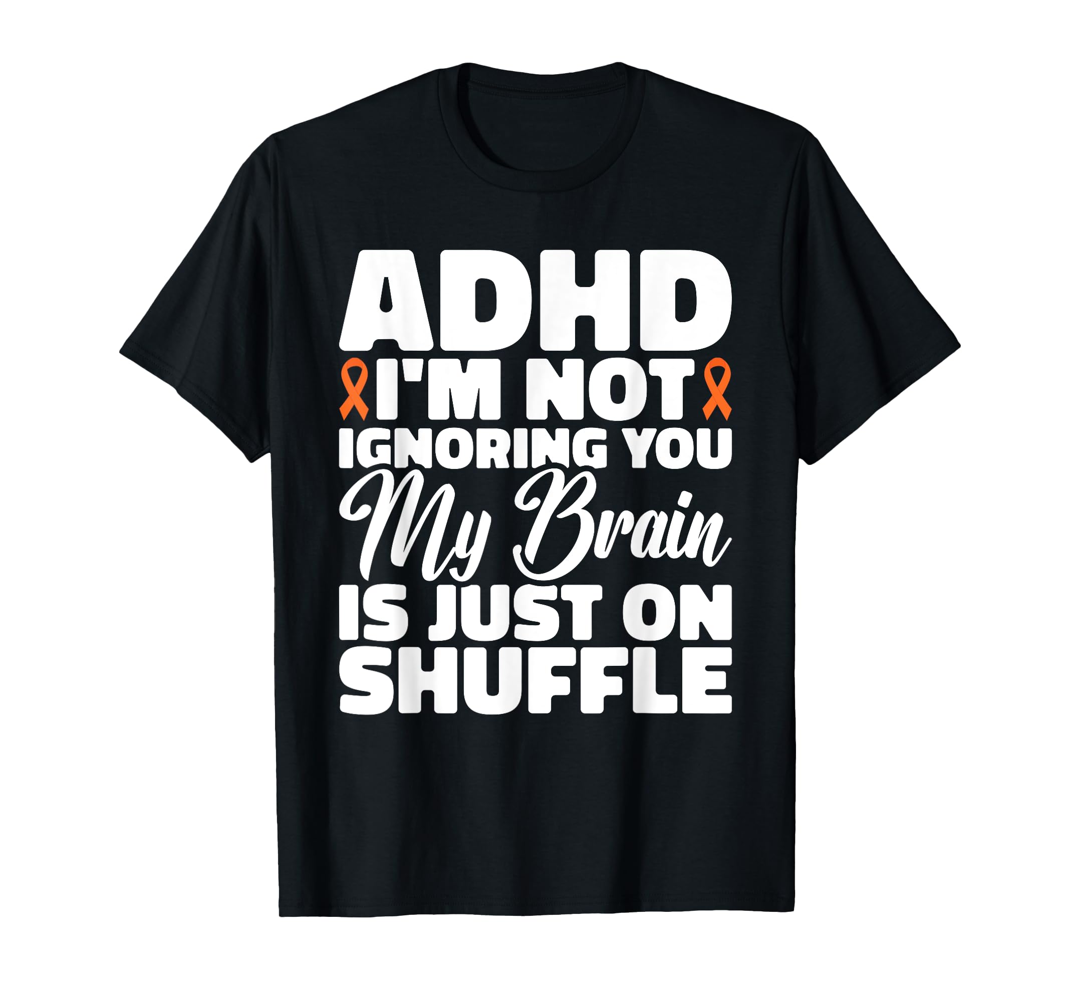 Adhd Brains Shuffle Mindshuffle Adhd T-Shirt - Minimalist Print Men Women - T-Shirt, Sweatshirt, Hoodie