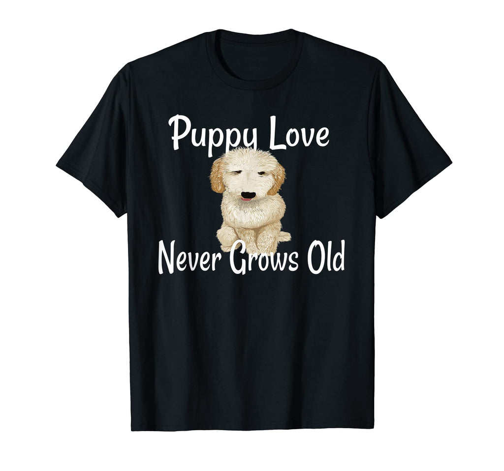 Puppy Love Never Grows Old Golden Doodle T-Shirt - Streetwear Style Unisex - T-Shirt, Sweatshirt, Hoodie
