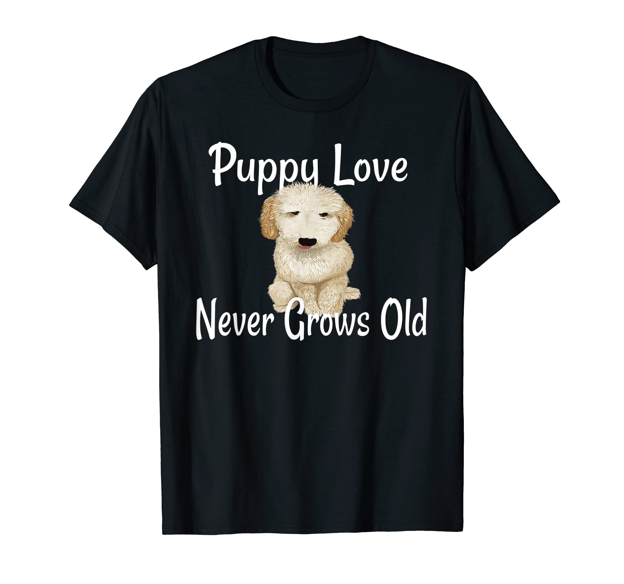 Puppy Love Never Grows Old Golden Doodle T-Shirt - Streetwear Style Unisex - T-Shirt, Sweatshirt, Hoodie