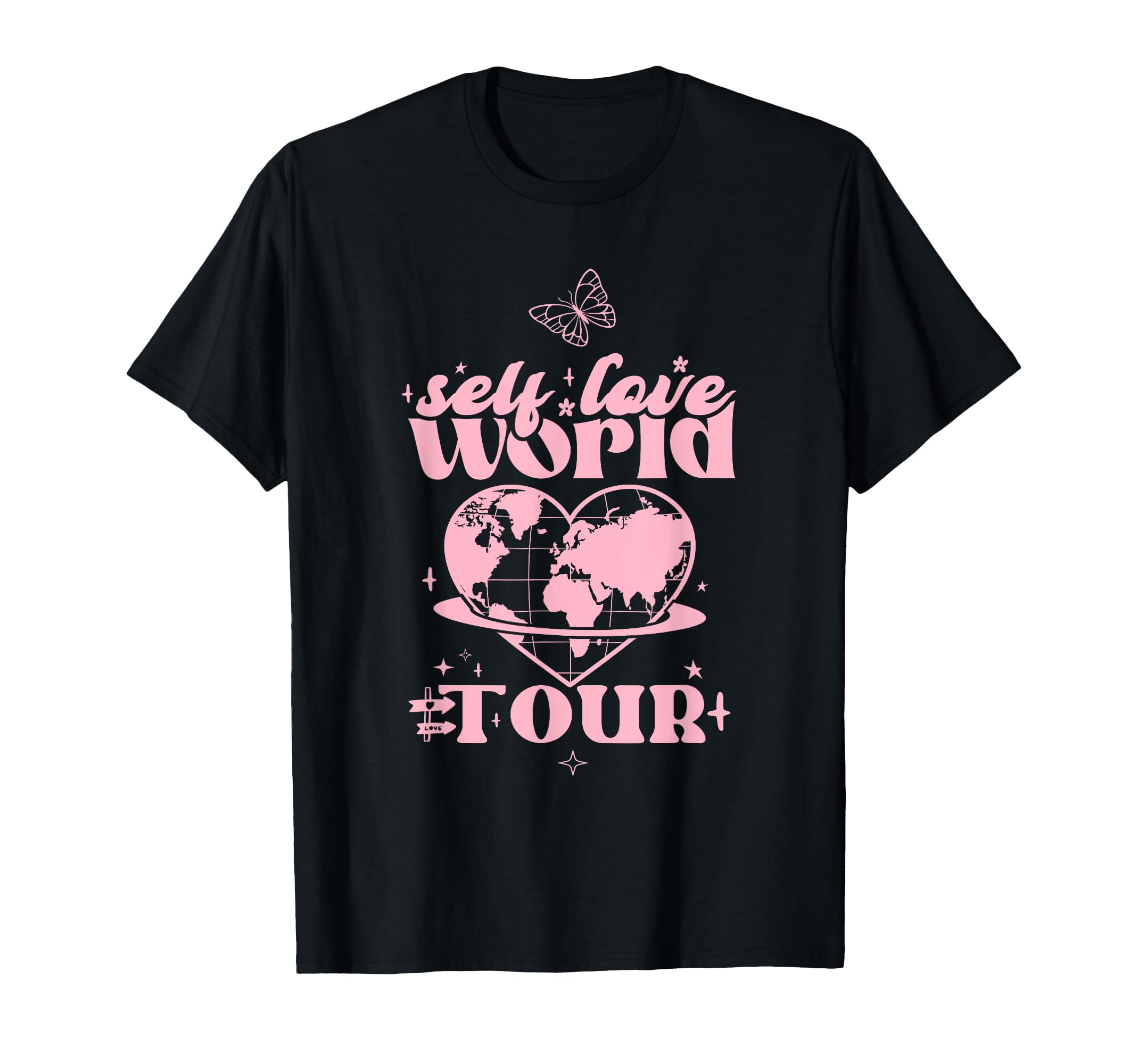 Self Love World Tour Good Vibes T-Shirt - Aesthetic Graphic for Adults - T-Shirt, Sweatshirt, Hoodie