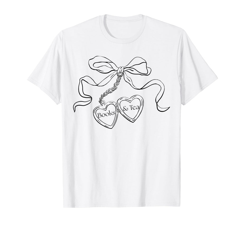 Locket Art Book And Tea Lover T-Shirt - Custom Art Print Unisex - T-Shirt, Sweatshirt, Hoodie