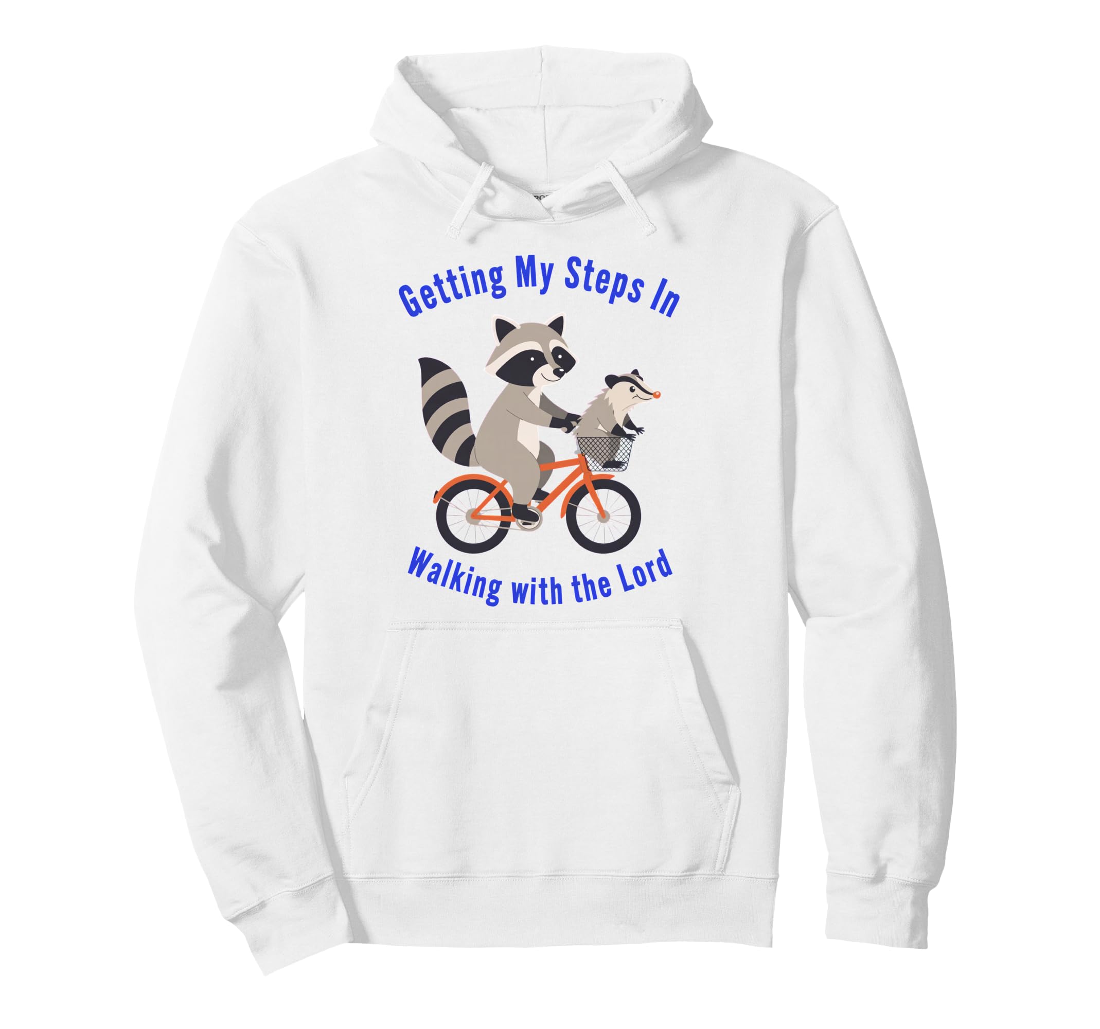 Getting My Steps Walking Lord Raccoon Hoodie - Unique Graphic Men Women - T-Shirt, Sweatshirt, Hoodie