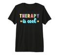 Therapy Is Mental Health Support Tri T-Shirt - Casual Everyday Wear Unisex - T-Shirt, Sweatshirt, Hoodie