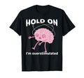 Funny Hold Im Overstimulated Ironic T-Shirt - Aesthetic Graphic Unisex - T-Shirt, Sweatshirt, Hoodie