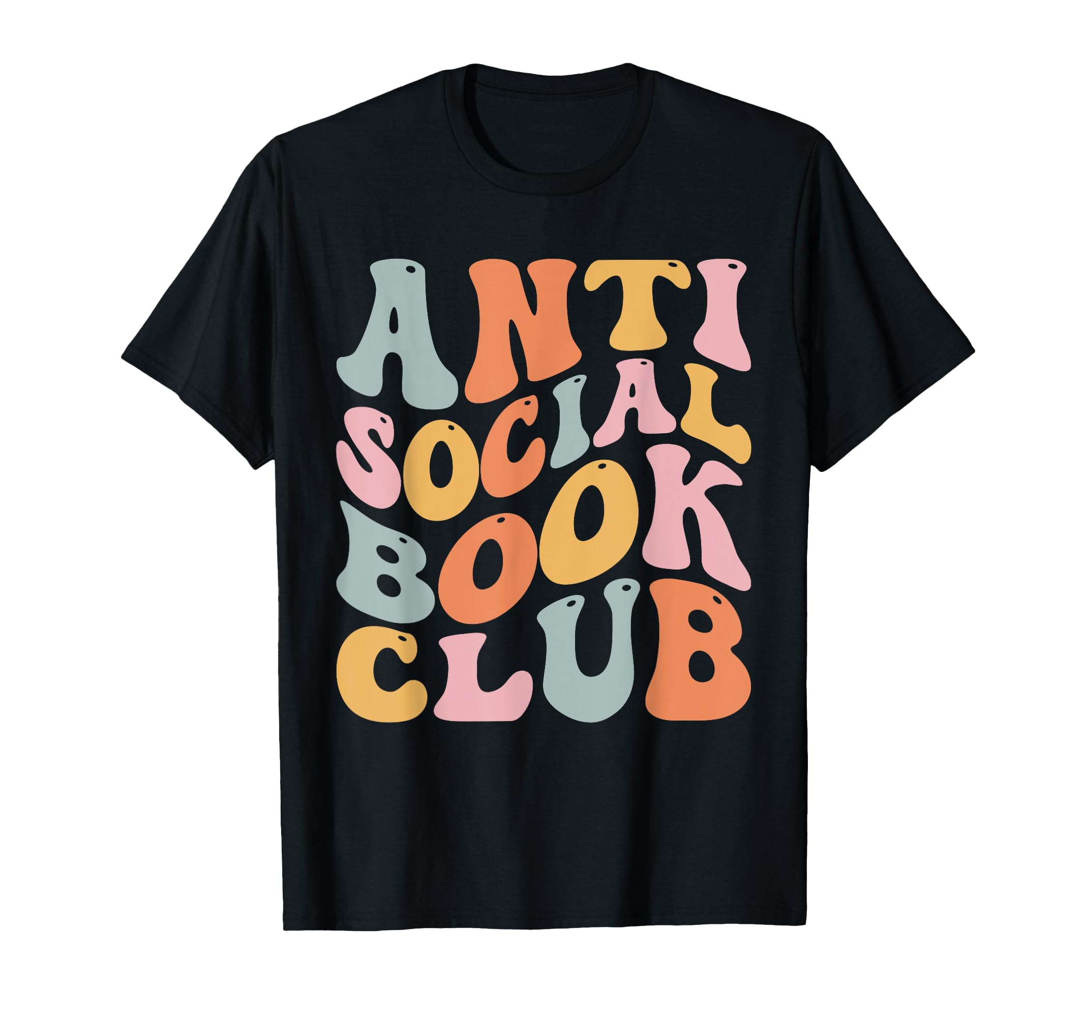 Anti Social Book Club T-Shirt - Minimalist Print for Adults - T-Shirt, Sweatshirt, Hoodie