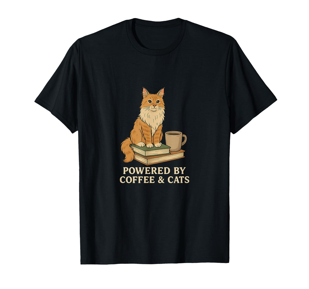 Just One More Chapter Cat Maine Coon T-Shirt - Fun Novelty Design Unisex - T-Shirt, Sweatshirt, Hoodie