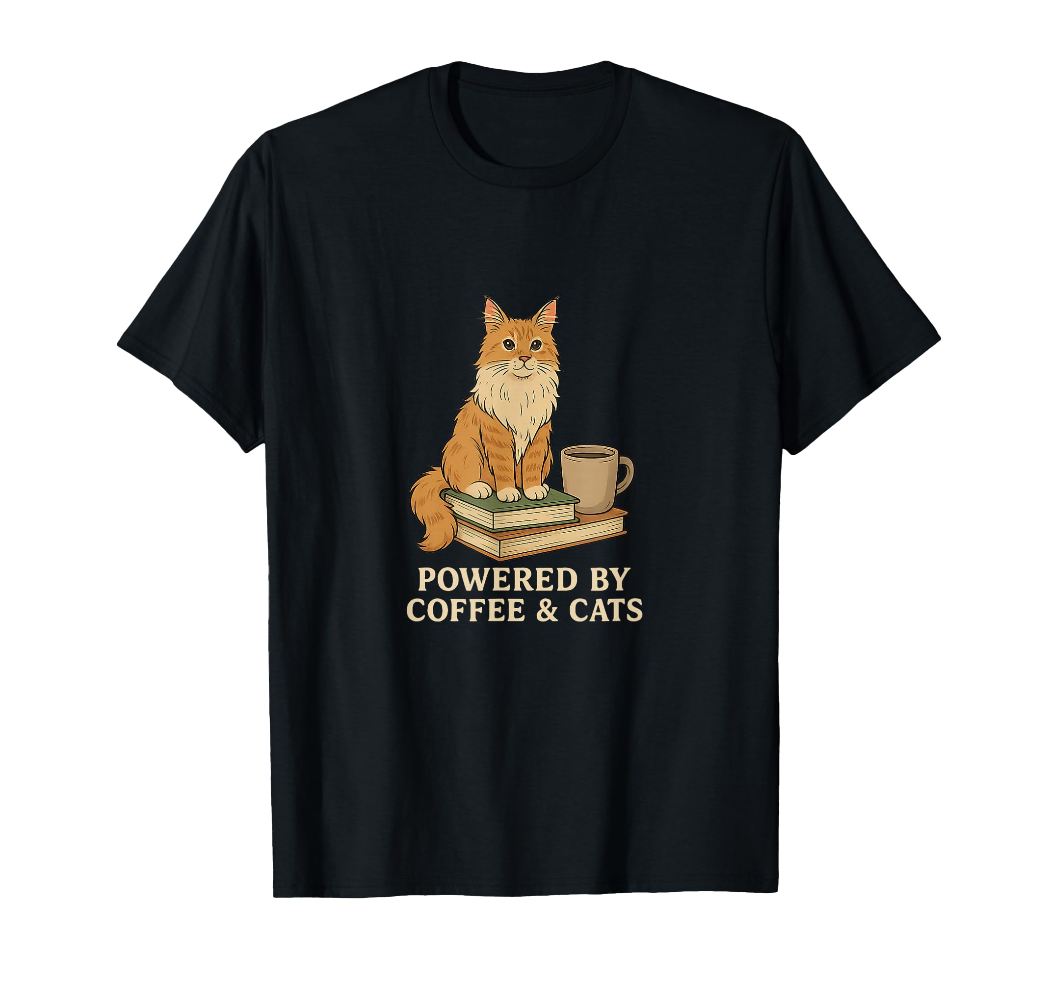 Just One More Chapter Cat Maine Coon T-Shirt - Fun Novelty Design Unisex - T-Shirt, Sweatshirt, Hoodie