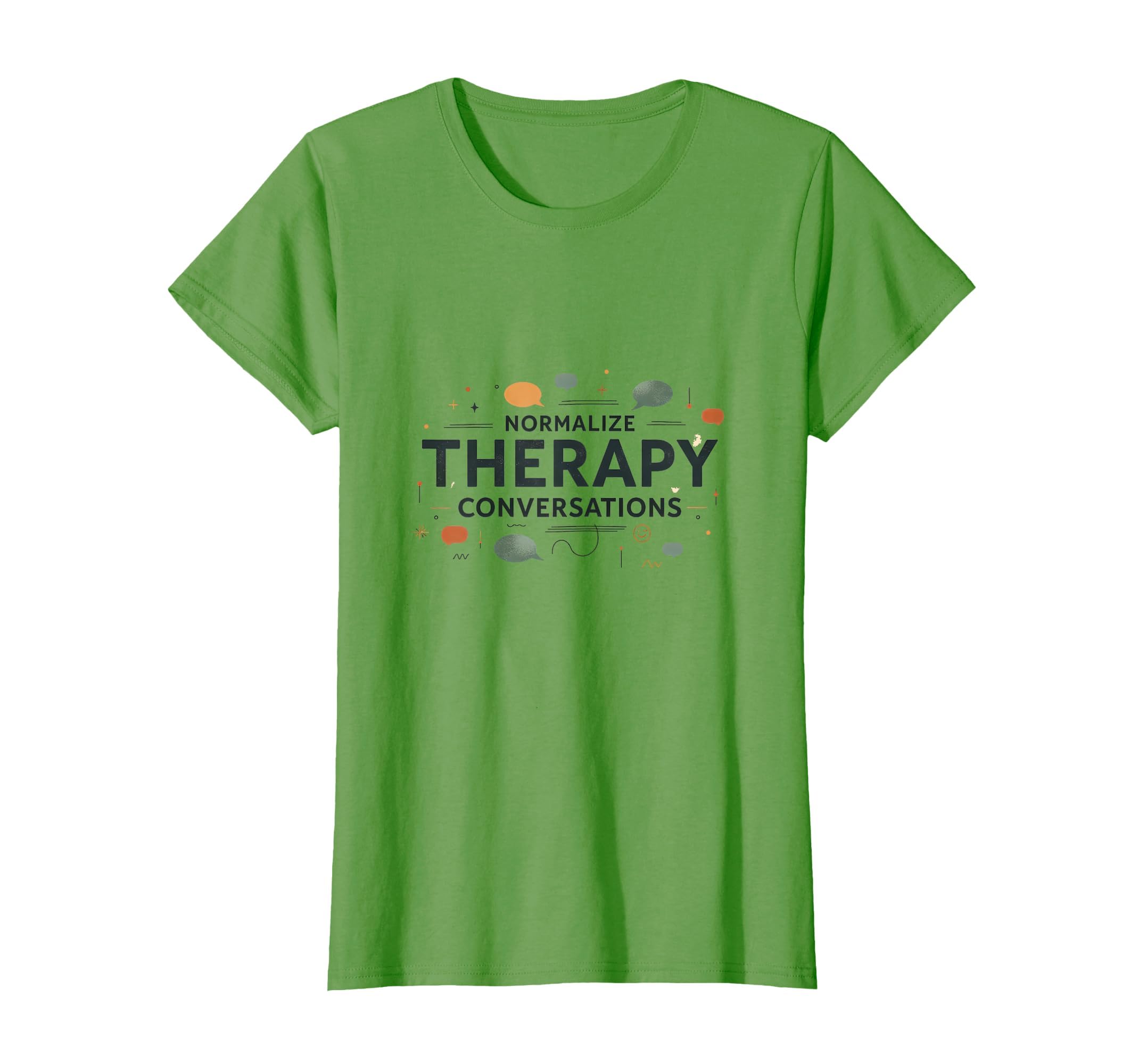 Normalize Therapy Conversations Mental T-Shirt - Custom Art Print Unisex - T-Shirt, Sweatshirt, Hoodie
