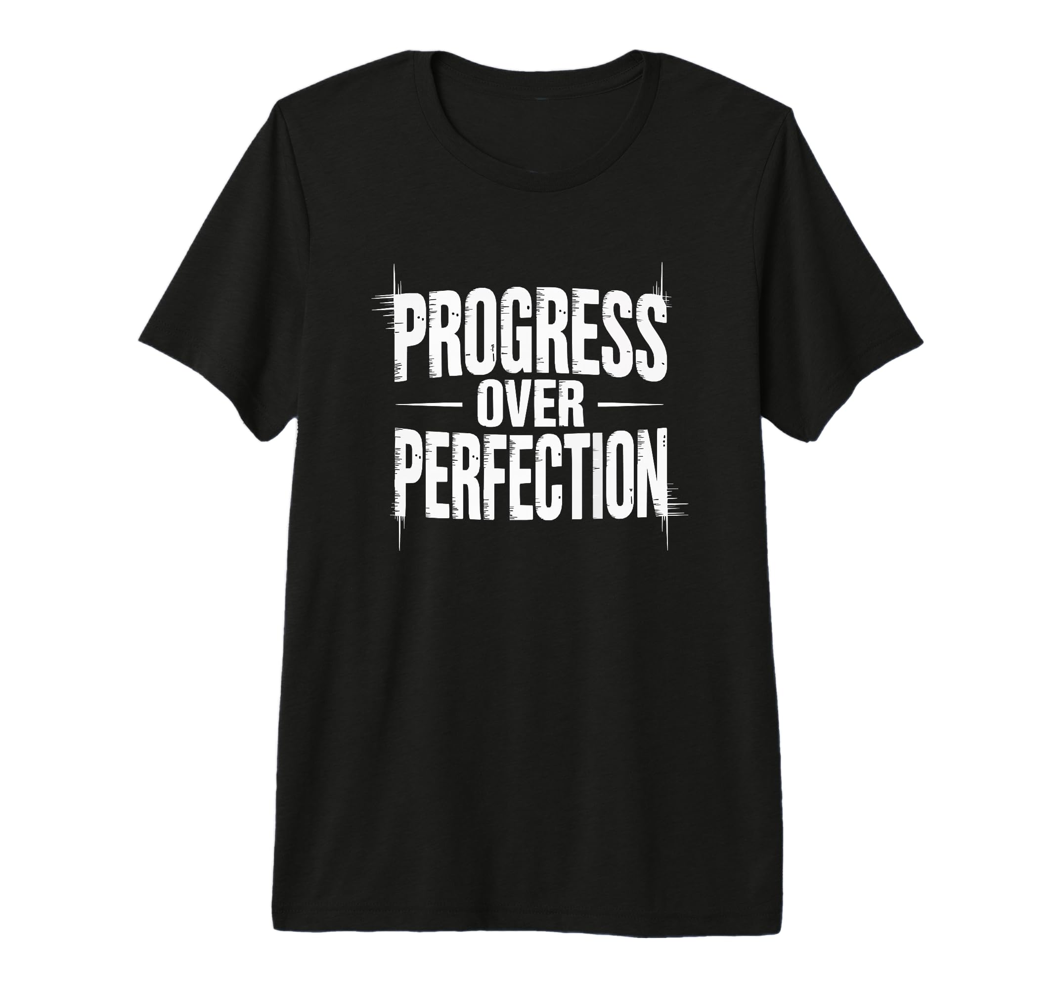 Abstract Glitch Typography Progress Over T-Shirt - Unique Graphic Unisex - T-Shirt, Sweatshirt, Hoodie