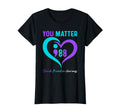 You Matter Dial 988 Heart Mental T-Shirt - Trendy Graphic for Adults - T-Shirt, Sweatshirt, Hoodie