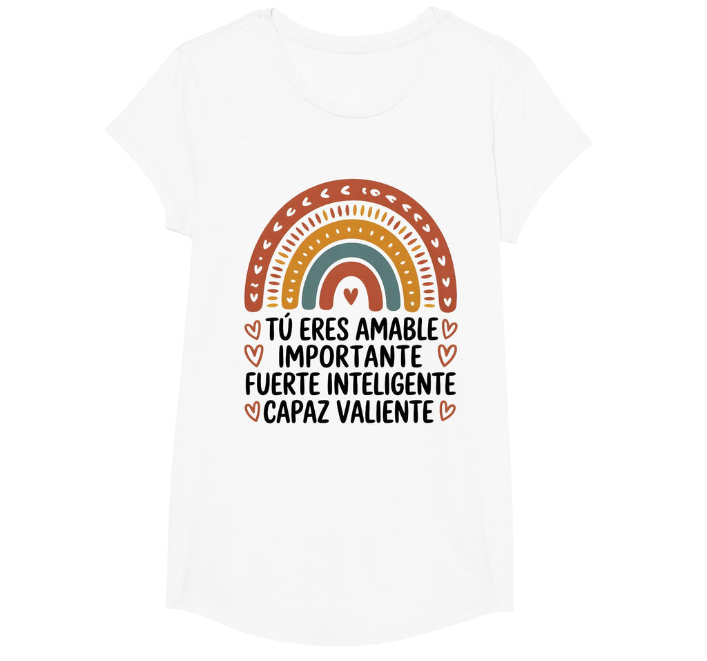 Spanish Positive Words Kind Strong T-Shirt - Custom Art Print Men Women - T-Shirt, Sweatshirt, Hoodie