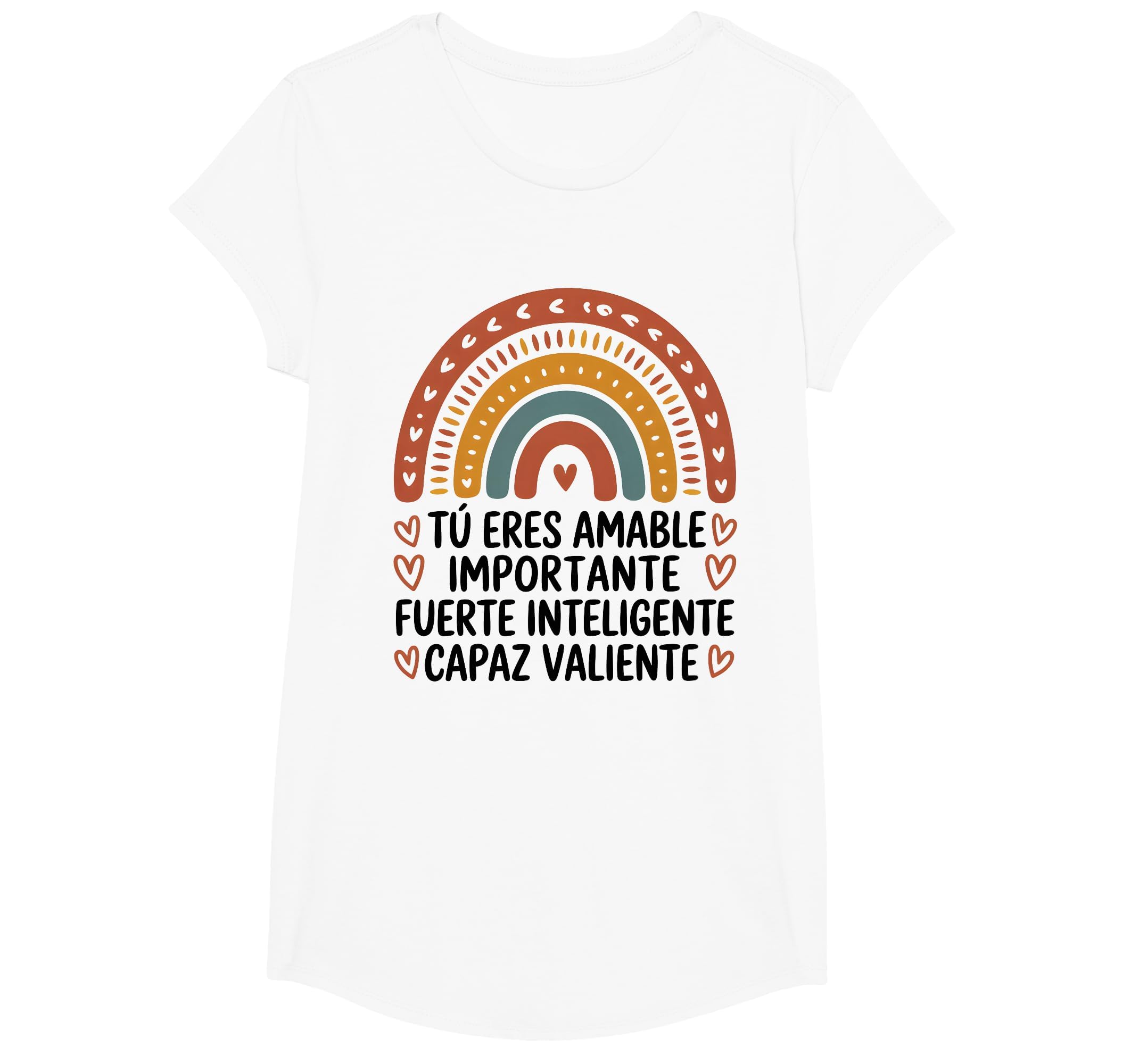 Spanish Positive Words Kind Strong T-Shirt - Custom Art Print Men Women - T-Shirt, Sweatshirt, Hoodie