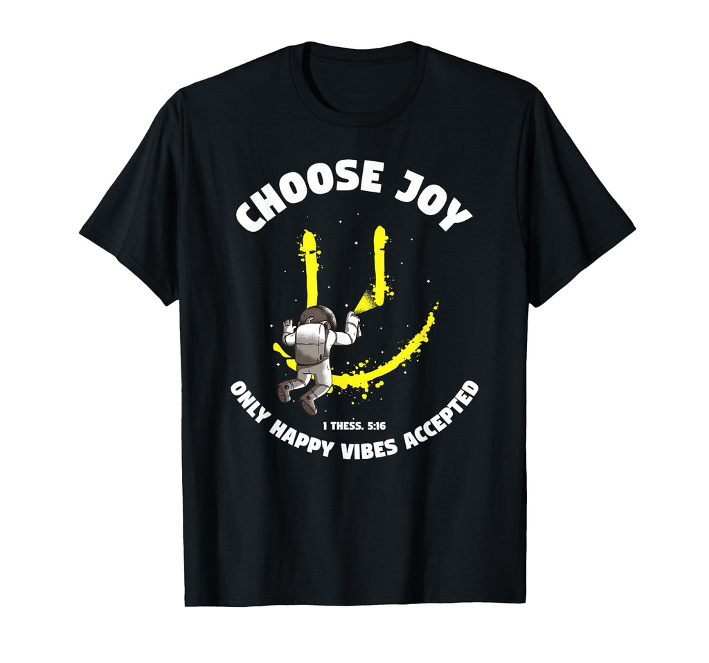 Choose Joy Bible Verse Astronaut T-Shirt - Minimalist Print Men Women - T-Shirt, Sweatshirt, Hoodie