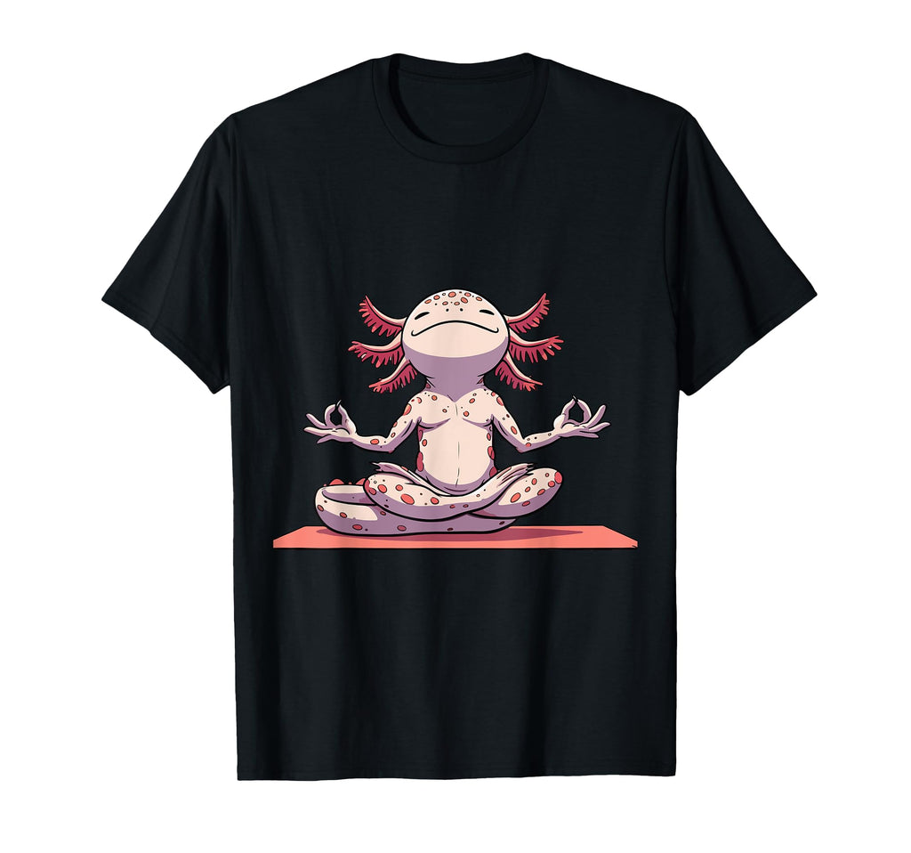 Meditation Axolotl Yoga Pose Relaxing T-Shirt - Novelty Apparel for Adults - T-Shirt, Sweatshirt, Hoodie