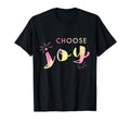 Choose Joy Watercolor Lettering T-Shirt - Aesthetic Graphic for Adults - T-Shirt, Sweatshirt, Hoodie