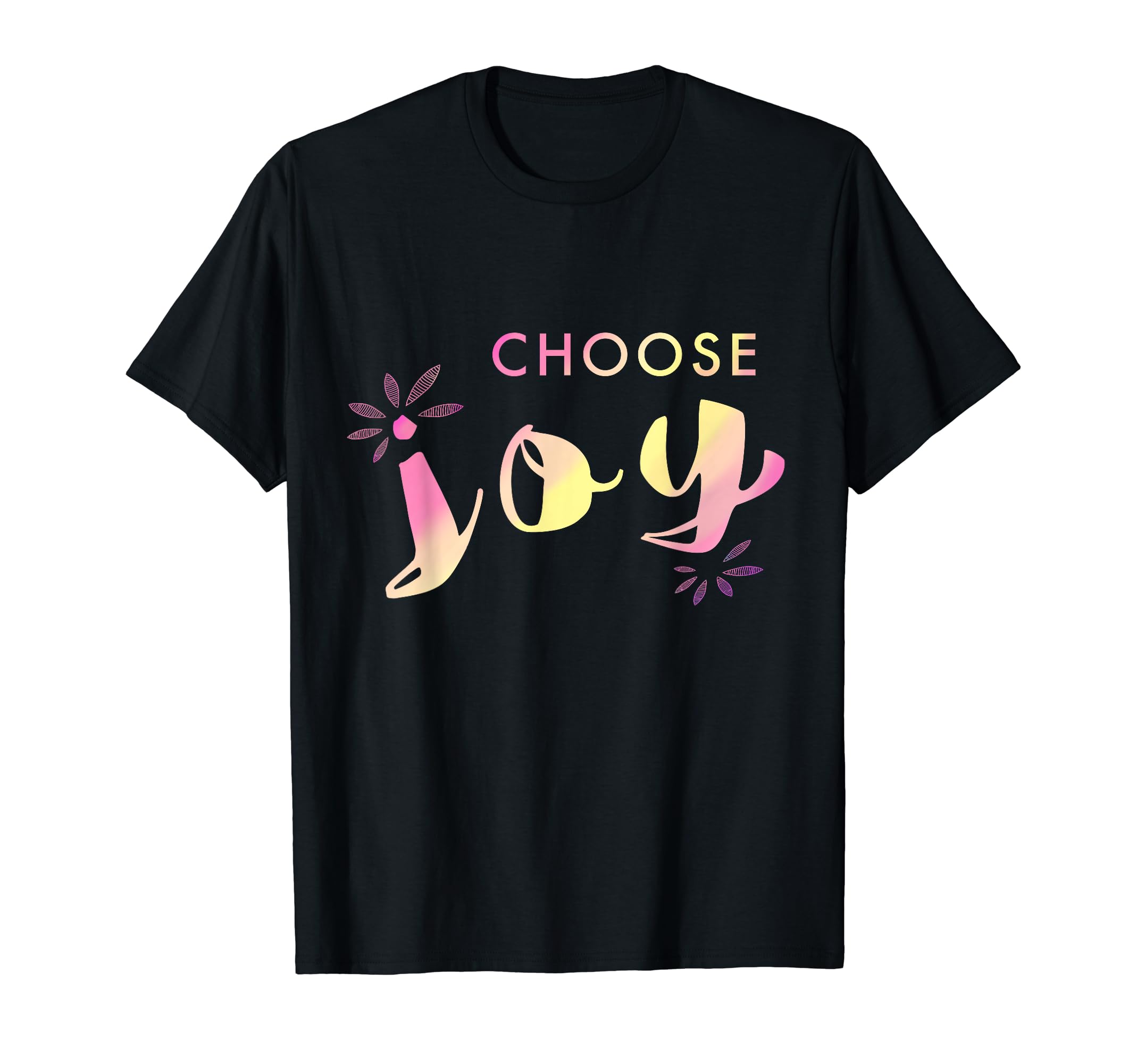 Choose Joy Watercolor Lettering T-Shirt - Aesthetic Graphic for Adults - T-Shirt, Sweatshirt, Hoodie