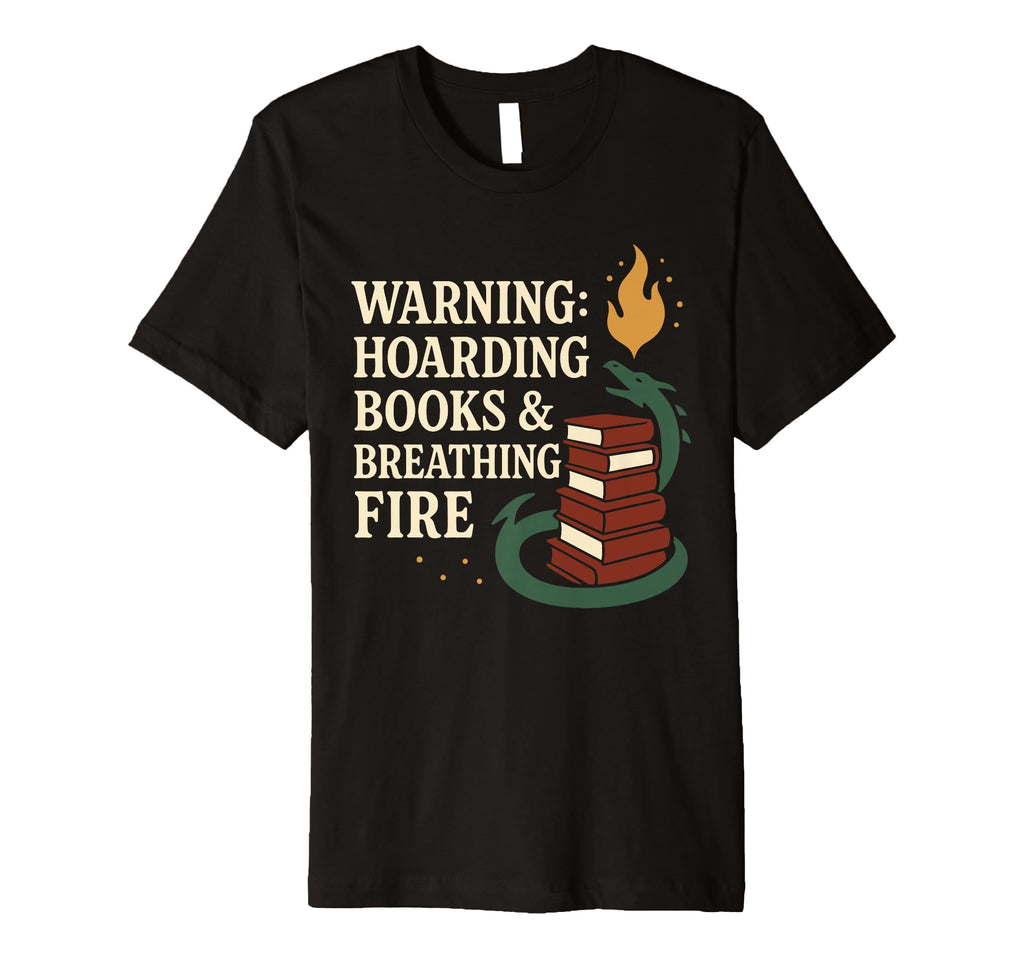 Book Dragon Fantasy Reader Cozy T-Shirt - Casual Everyday Wear Unisex - T-Shirt, Sweatshirt, Hoodie