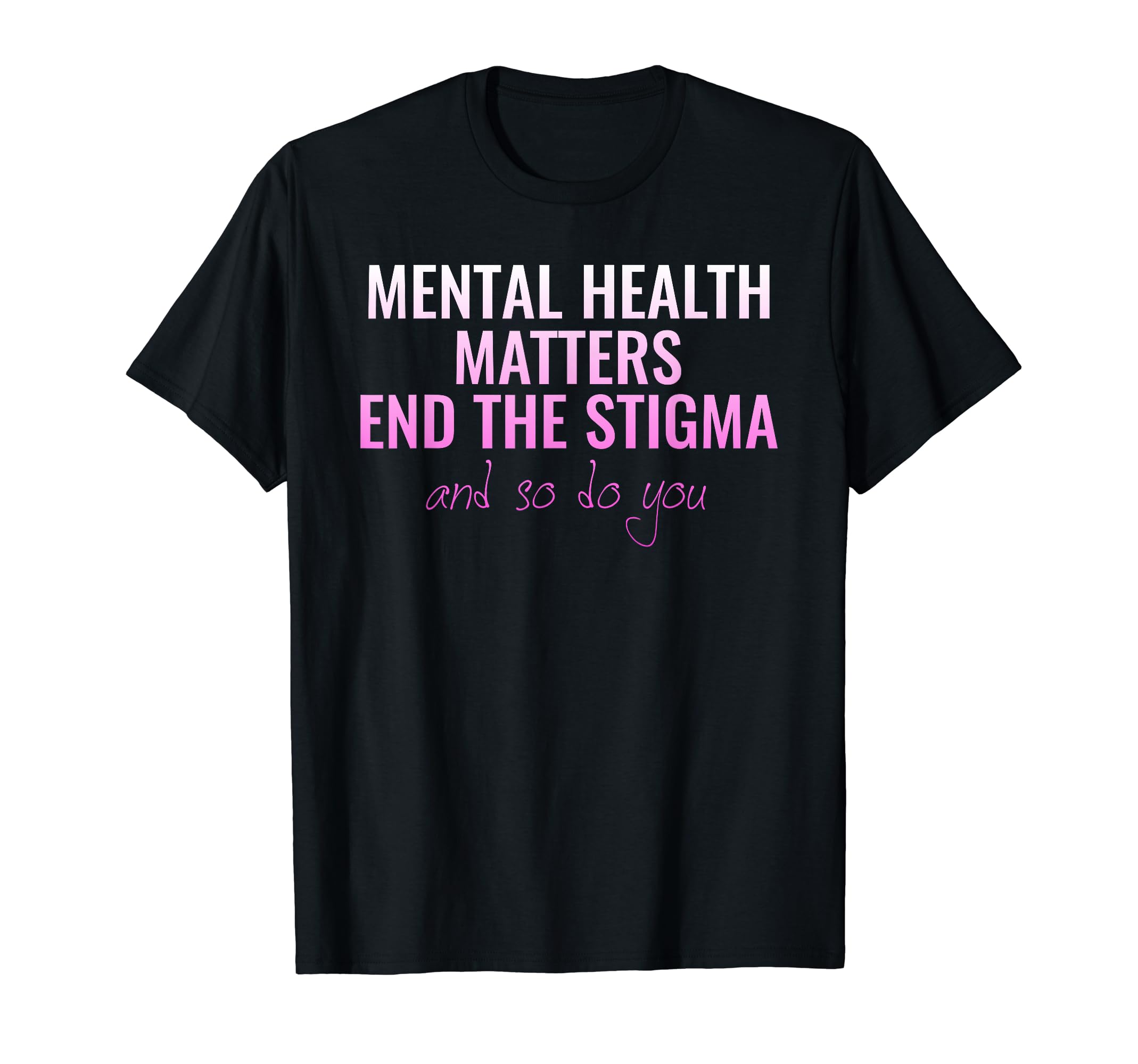 Green Ribbon End Stigma Mental Health T-Shirt - Graphic Print for Adults - T-Shirt, Sweatshirt, Hoodie