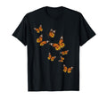 Flying Butterflies Butterfly Lover T-Shirt - Trendy Graphic Unisex - T-Shirt, Sweatshirt, Hoodie