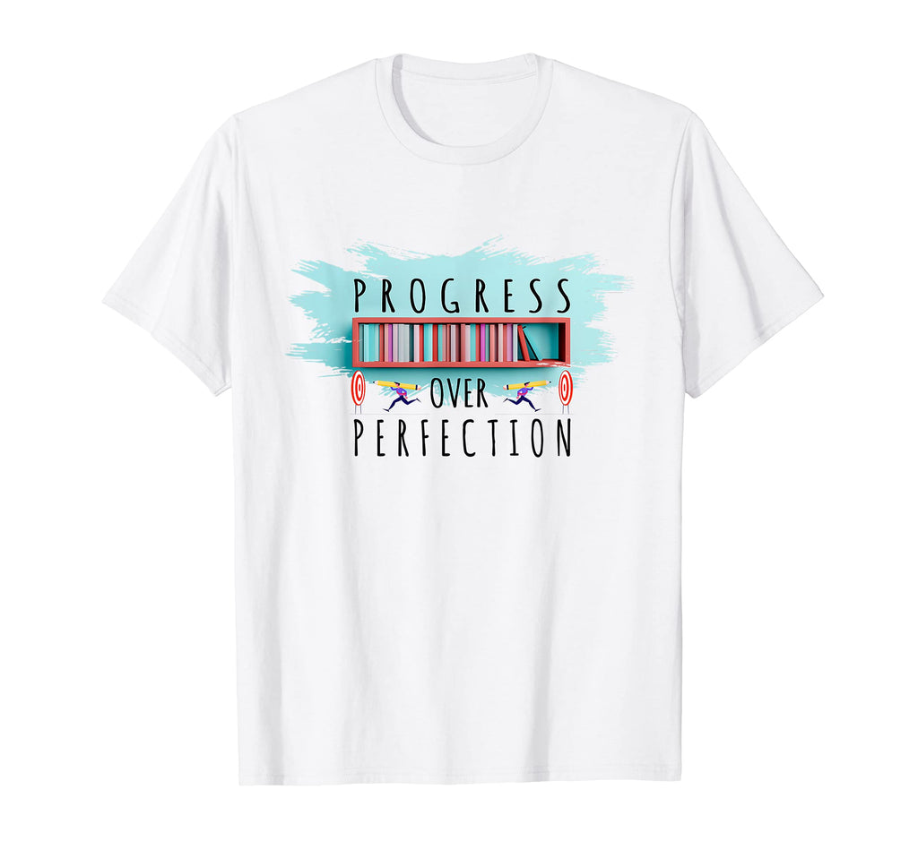 Motivational Progress Over Perfection Back T-Shirt - Graphic Print Unisex - T-Shirt, Sweatshirt, Hoodie