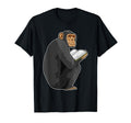 Monkey Nerd Book T-Shirt - Custom Art Print Unisex - T-Shirt, Sweatshirt, Hoodie