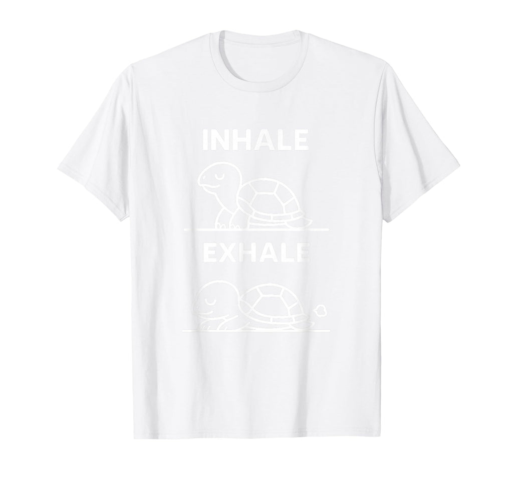 Funny Yoga Inhale Exhale Pooping Animal T-Shirt - Graphic Print Unisex - T-Shirt, Sweatshirt, Hoodie