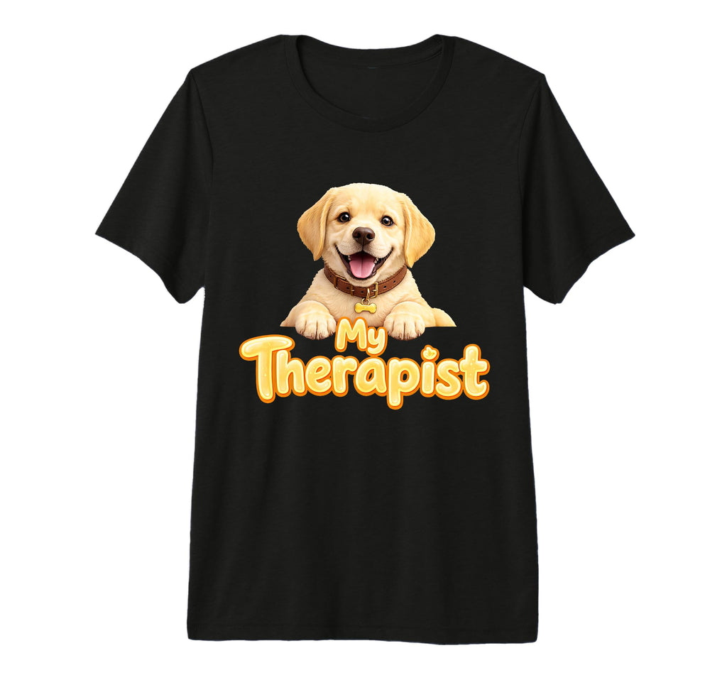 Labrador Retriever My Therapist Tri T-Shirt - Minimalist Print Men Women - T-Shirt, Sweatshirt, Hoodie