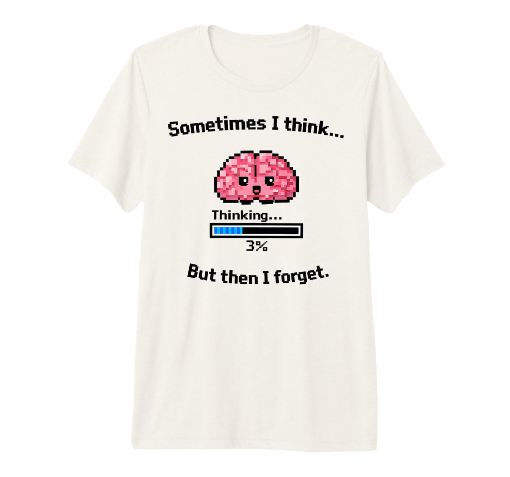 Forgetful Brain Meme Cartoon Kawaii Tri T-Shirt - Unique Graphic Men Women - T-Shirt, Sweatshirt, Hoodie