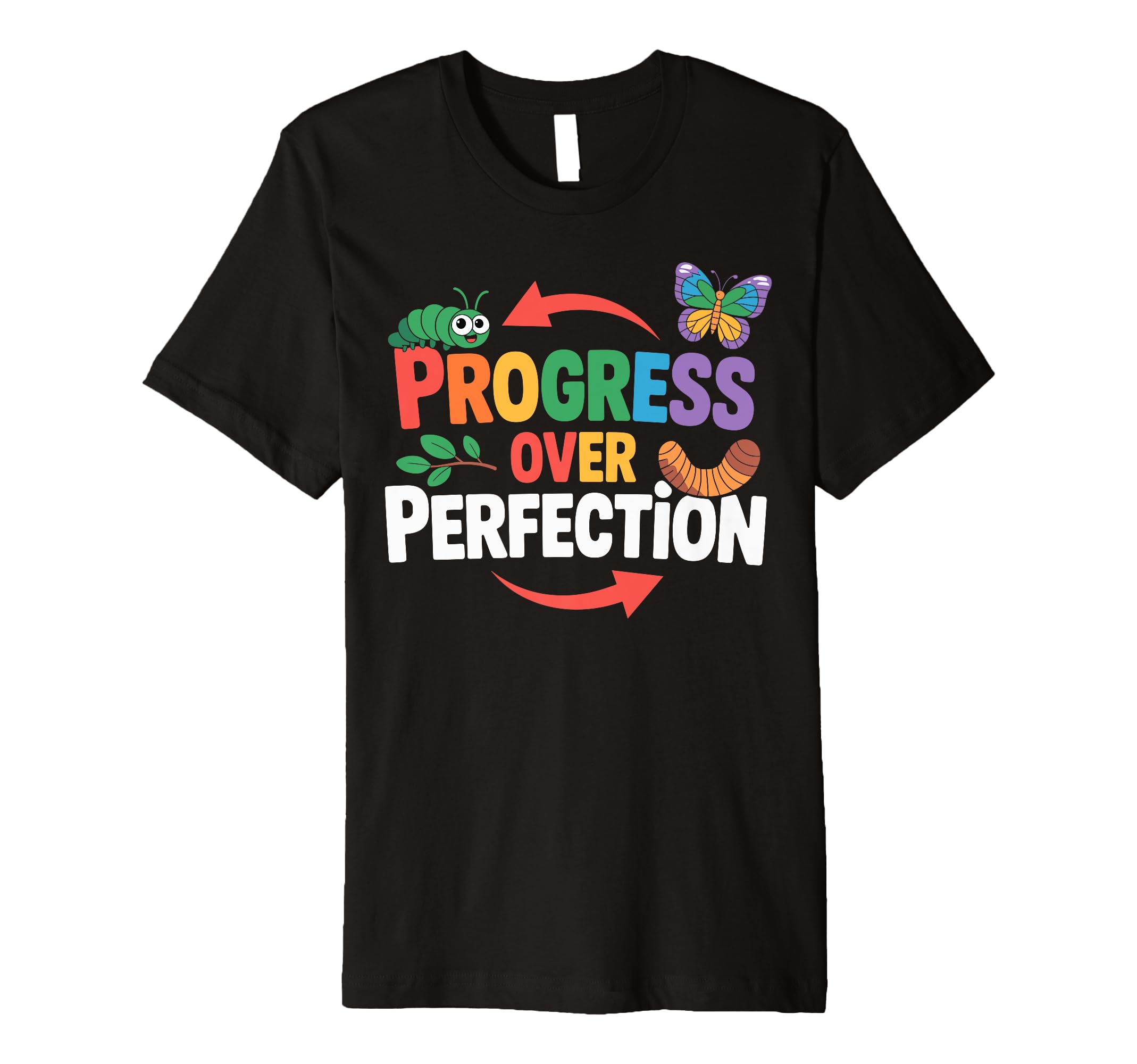 Progress Over Perfection Para T-Shirt - Novelty Apparel Unisex - T-Shirt, Sweatshirt, Hoodie