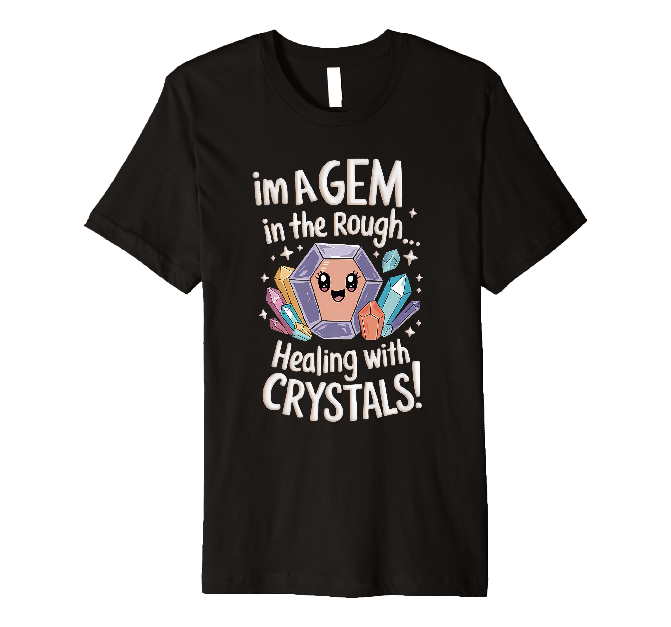 Healing Stone Crystals Energy T-Shirt - Streetwear Style for Adults - T-Shirt, Sweatshirt, Hoodie