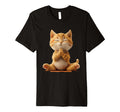 Meditating Cat T-Shirt - Aesthetic Graphic Unisex - T-Shirt, Sweatshirt, Hoodie