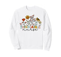 Floral Psychiatric Nurse Rn Sweatshirt - Casual Everyday Wear Unisex - T-Shirt, Sweatshirt, Hoodie