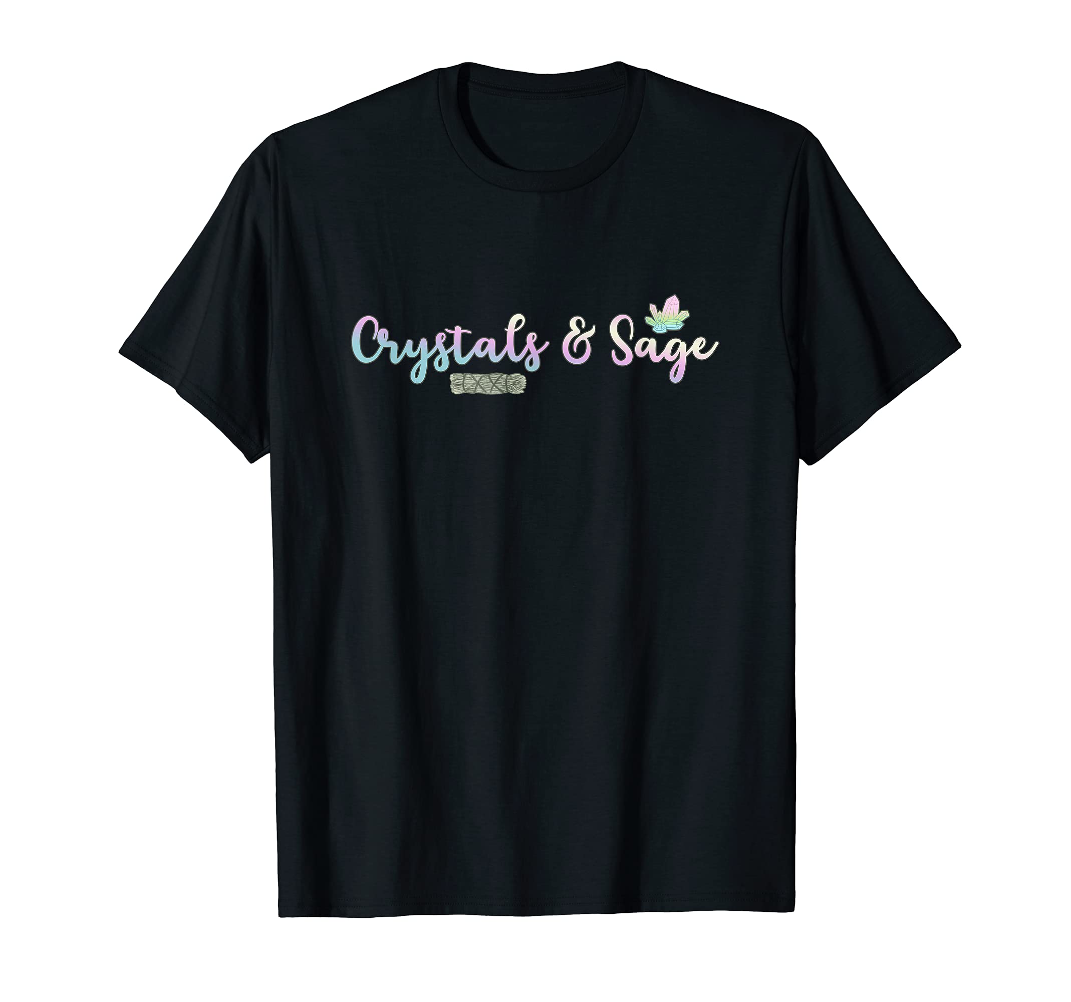 Crystals Sage Spiritual Cleansing T-Shirt - Graphic Print for Adults - T-Shirt, Sweatshirt, Hoodie