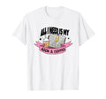 All I Need Is My Book Coffee Book T-Shirt - Trendy Graphic for Adults - T-Shirt, Sweatshirt, Hoodie