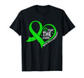 Fight Stigma Heart Green Ribbon T-Shirt - Streetwear Style Men Women - T-Shirt, Sweatshirt, Hoodie