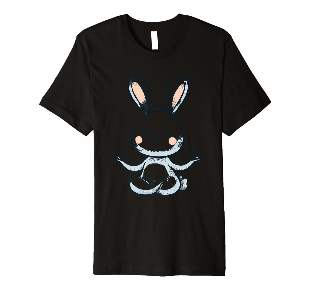 Meditation Rabbit Yoga Pose Relaxing T-Shirt - Unique Graphic Men Women - T-Shirt, Sweatshirt, Hoodie