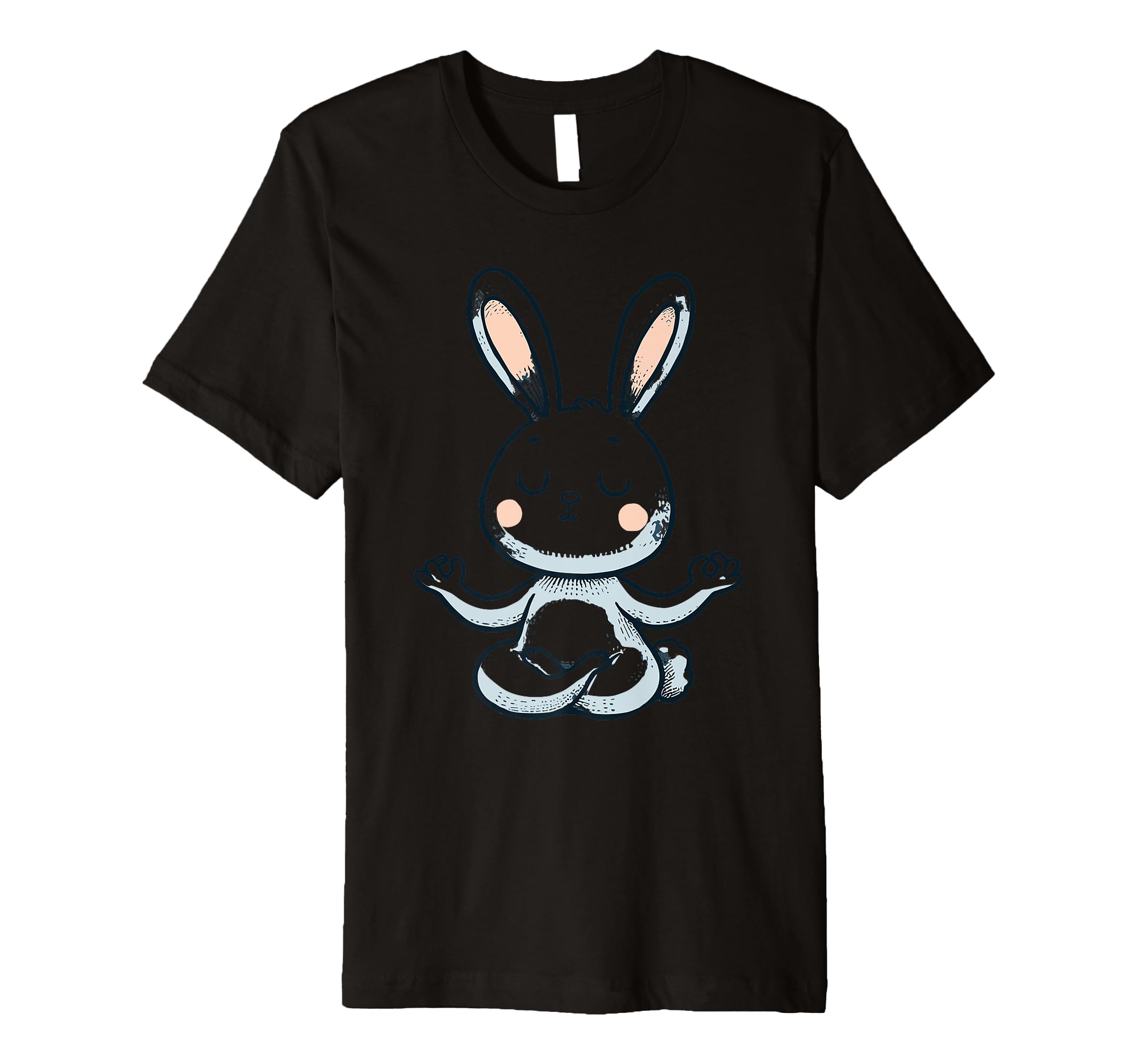 Meditation Rabbit Yoga Pose Relaxing T-Shirt - Unique Graphic Men Women - T-Shirt, Sweatshirt, Hoodie