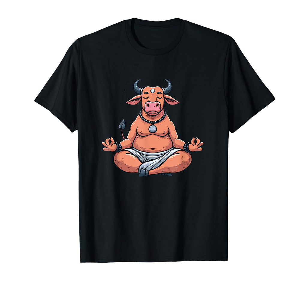 Meditation Bull Yoga Pose T-Shirt - Casual Everyday Wear for Adults - T-Shirt, Sweatshirt, Hoodie