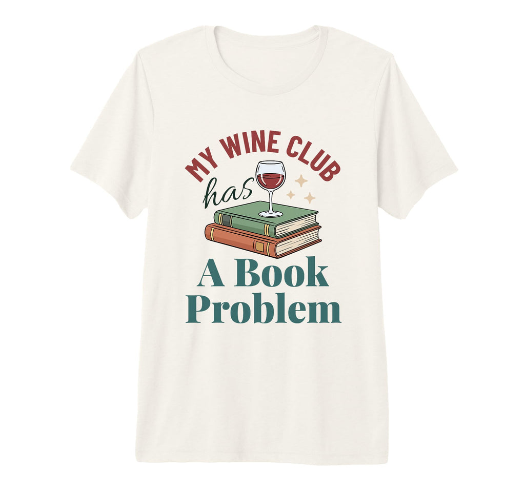 Book Club Wine Readers Tri Blend T-Shirt - Custom Art Print Unisex - T-Shirt, Sweatshirt, Hoodie