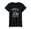 Womens Choose Joy Christian T-Shirt - Minimalist Print for Adults - T-Shirt, Sweatshirt, Hoodie