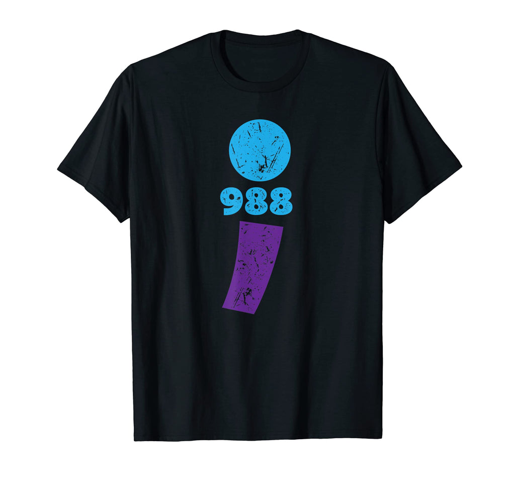 Suicide Prevention 988 Comma T-Shirt - Casual Everyday Wear for Adults - T-Shirt, Sweatshirt, Hoodie