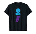 Suicide Prevention 988 Comma T-Shirt - Casual Everyday Wear for Adults - T-Shirt, Sweatshirt, Hoodie