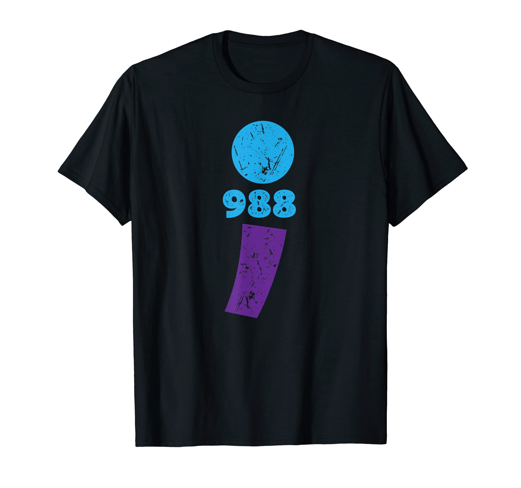 Suicide Prevention 988 Comma T-Shirt - Casual Everyday Wear for Adults - T-Shirt, Sweatshirt, Hoodie