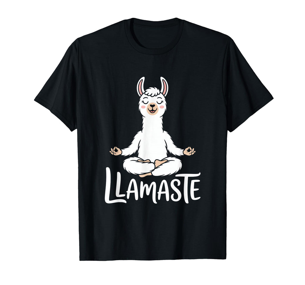 Llamaste Funny Llama Yoga Meditation T-Shirt - Novelty Apparel for Adults - T-Shirt, Sweatshirt, Hoodie