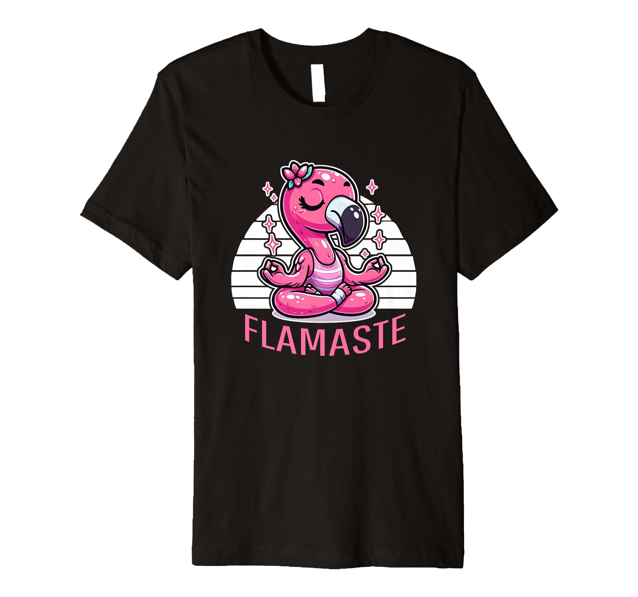 Flamaste Funny Flamingo Yoga T-Shirt - Aesthetic Graphic for Adults - T-Shirt, Sweatshirt, Hoodie